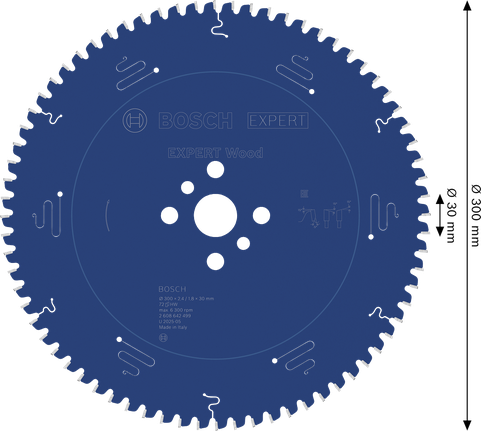 BoschEXPERT 木工圆锯片 300mm，用于精确切割木材。
